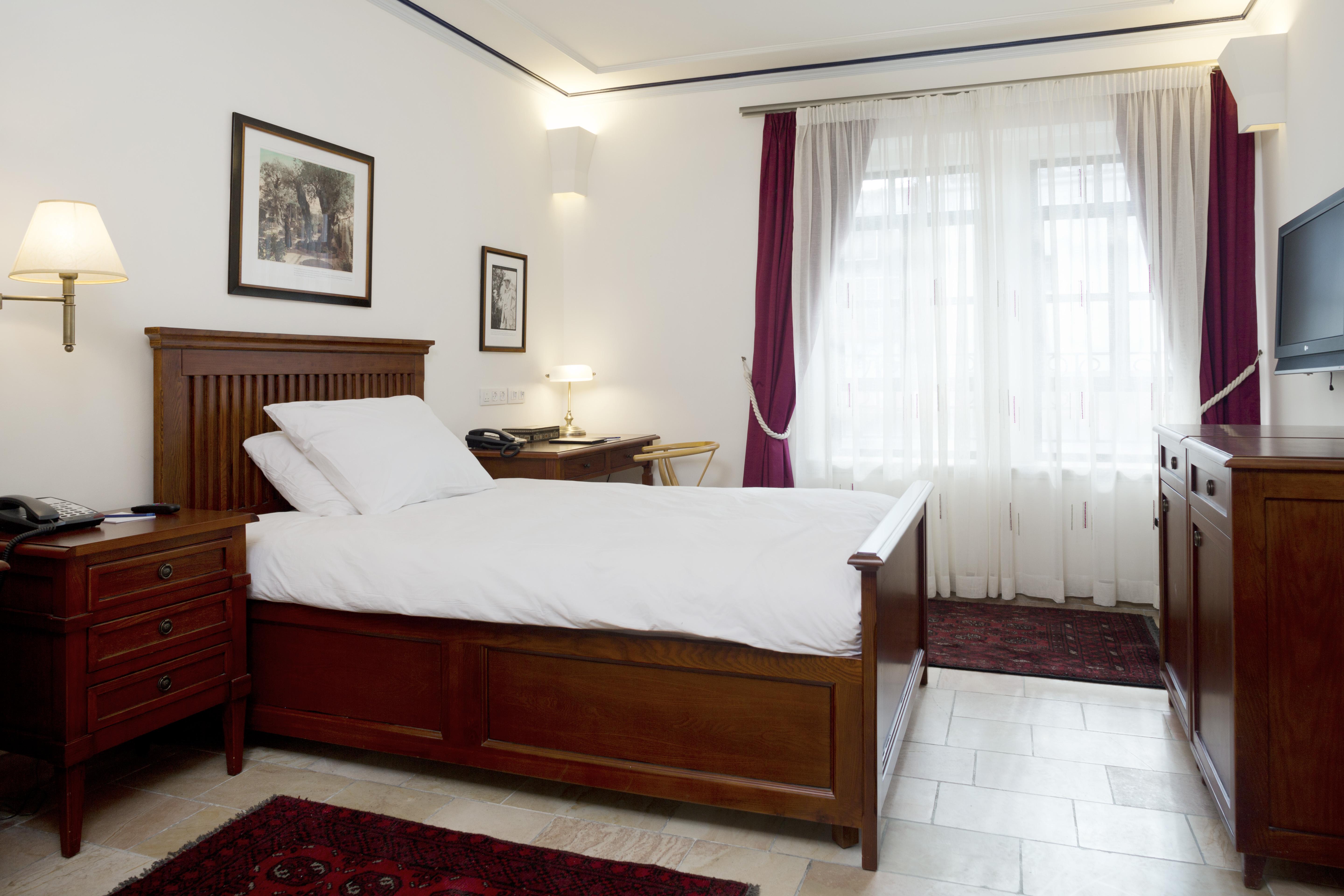 美洲侨民酒店-全球奢华精品酒店 耶路撒冷 客房 照片 A bedroom at the hotel